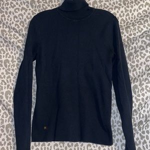 Navy Blue Women’s Lauren Ralph Lauren long sleeve ribbed turtleneck SZ XL